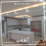 کابینت کلاسیک سفید نقره ای  /ترکیب زیبایی و دوام